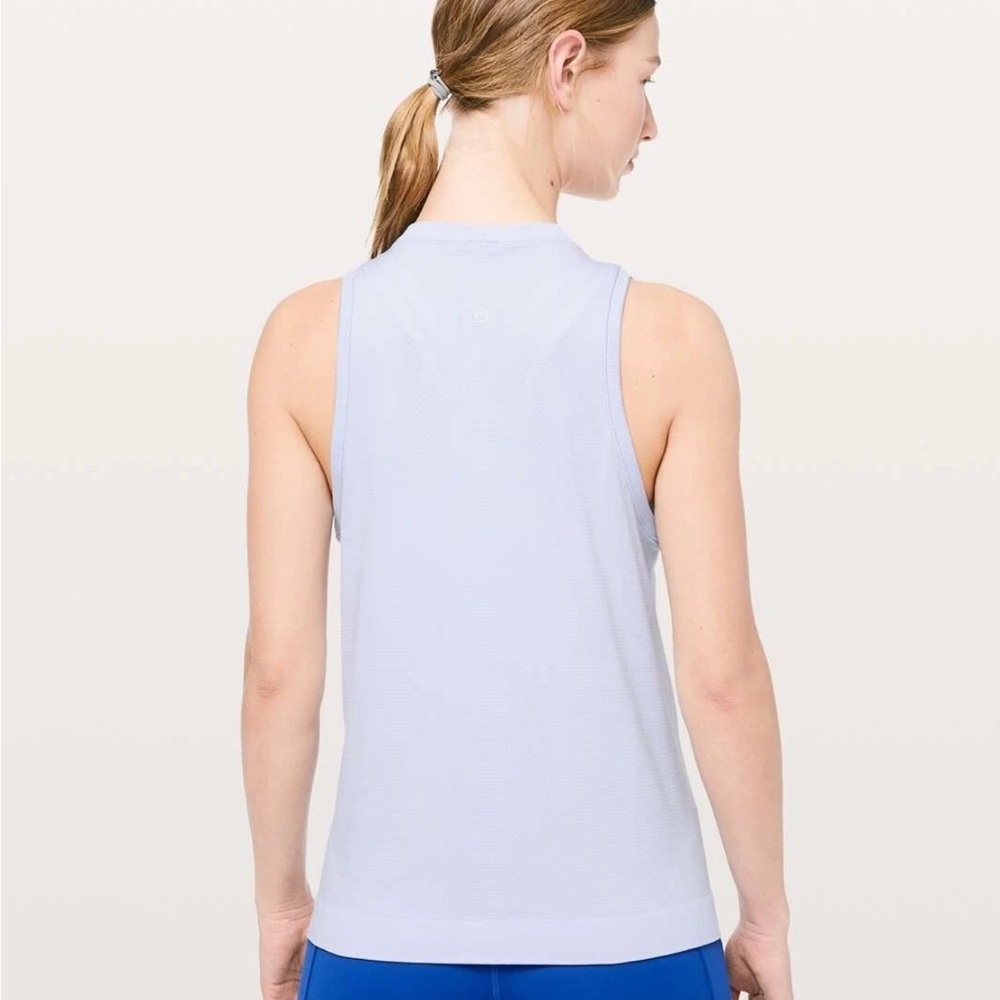 Lululemon Swiftly Breeze Relaxed Fit Muscle Tank Top Serene Blue Size 8